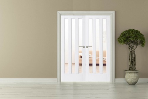 Internal french doors glazed