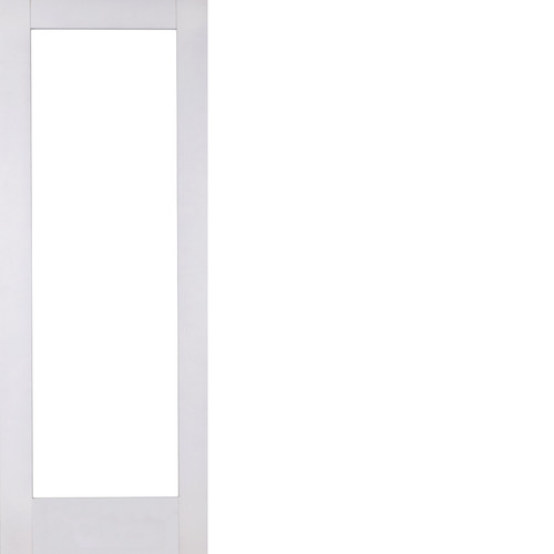 White shaker glazed door - glazed,